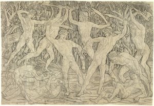 Schlacht der Nackten von Antonio del Pollaiolo