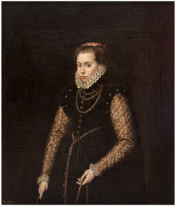 Dame mit Goldketten von Antonis Mor
