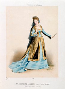 Sängerin Pauline Lauters-Gueymard als Dona Elvira in Mozarts Oper Don Giovanni (Don Juan)