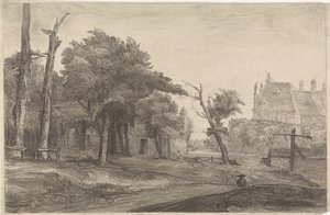 Landschaft mit Schloss