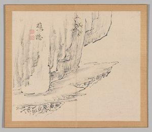 Doppelalbum mit Landschaftsstudien nach Ikeno Taiga, Band 1 Blatt 31, 18. Jahrhundert