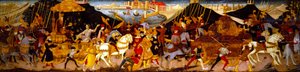 Cassone-Panel, Triumph des Caesar von Apollonio di Giovanni di Tommaso
