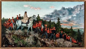 Die Schlacht von Mentana, 3. November 1867 von Archimede Tranzi