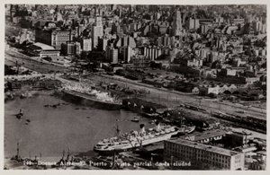 Hafen und Teilansicht der Stadt, Buenos Aires, Argentinien