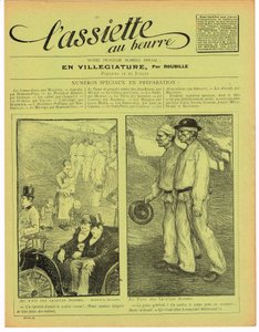 Titelblatt von „The Butter Plate“, Satirical in Colors