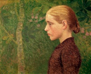 Büste eines jungen Bauern, gemalt von Aristide Maillol (1861-1944) 1891 von Aristide Maillol