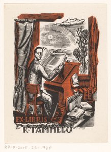 Ex Libris von R. Tammelo von Arkadio Laigo