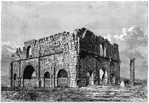 Die Ruinen des Praetoriums, Lambaesis, Algerien, ca. 1890