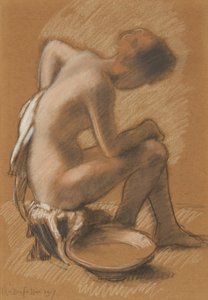 Frau bei ihrer Toilette, 1917 von Armand Rassenfosse
