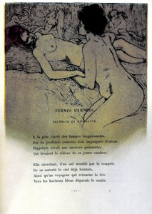 Illustration von Armand Rassenfosse (1862-1934) für das Gedicht „Verdammte Frauen“ in „Die Blumen des Bösen“ von Charles Baudelaire (1821-1867) 1899