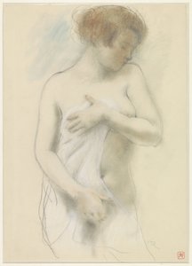 Stehende nackte Frau