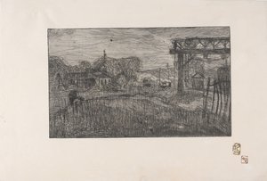 La Gare de Valmondois (Der Bahnhof von Valmondois) 1893 von Armand Séguin