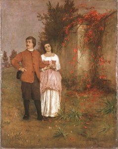 Arnold Böcklin mit seiner Frau von Arnold Böcklin