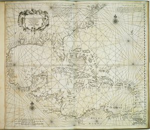 Die Carybschen Inseln von Barbados bis zur Biegung von Mexiko von Arnold & Colom Jacob Aertsz (1600 73) Colom
