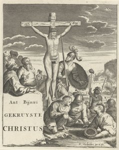 Christus am Kreuz von Arnold Houbraken