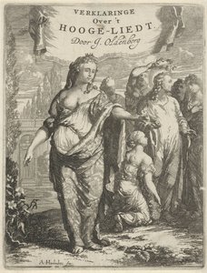 Personifizierte Liebe und gekrönter Christus (Titelblatt für: J. Oldenborgh, Erklärung über das Hohelied, 1691) von Arnold Houbraken