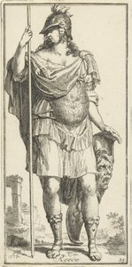 Minerva als Personifikation der Vernunft von Arnold Houbraken