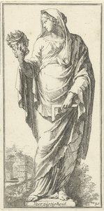 Personifikation der Vorsicht von Arnold Houbraken