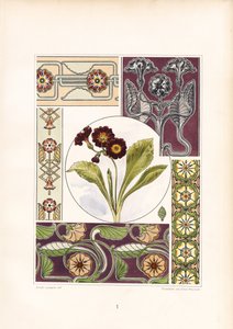Primel-Motive und florale Ornamentvariationen von Arnold Lyongrün