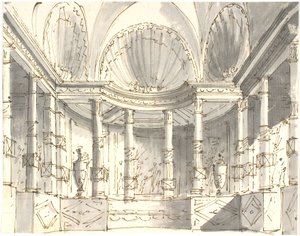 Interieur mit Säulen von Aron Wallick