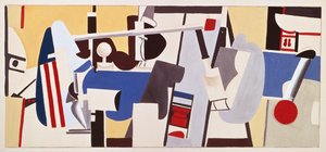 Studie für ein Wandgemälde für das Verwaltungsgebäude, Newark Airport, New Jersey von Arshile Gorky