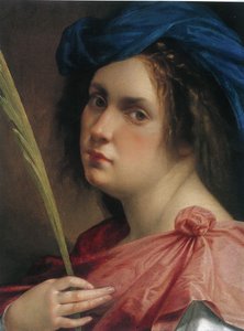 Selbstporträt als Heilige Katharina von Alexandria, ca. 1618 von Artemisia Gentileschi
