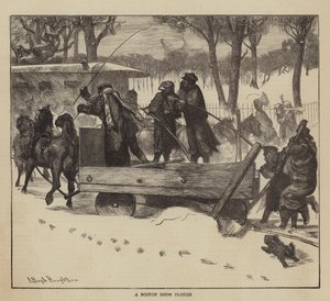 Grafisches Amerika, ein Bostoner Schneepflug
