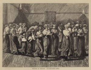 Shaker beim Treffen, der religiöse Tanz