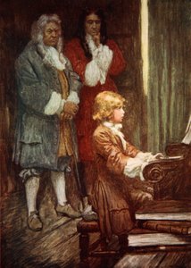 In der Stille warteten sie, während Händel spielte