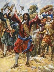 La Salle nimmt Besitz von Louisiana, Illustration aus 