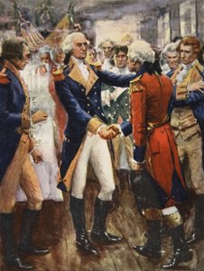 Washington verabschiedet sich von seinen Offizieren, Illustration aus 