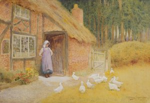 Das Gänsemädchen von Arthur Claude Strachan
