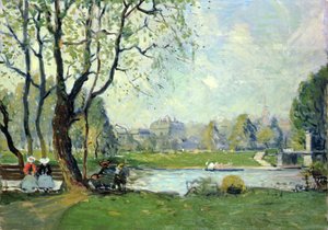 Der Boston Public Garden im Frühling von Arthur Clifton Goodwin