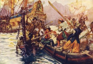 Der Kampf in der Massacre Bay von Arthur David McCormick