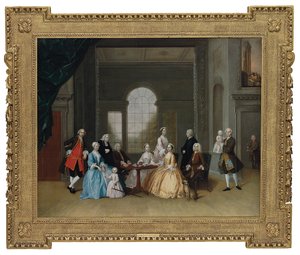 Gruppenporträt von John Offley Crewe und seiner Familie von Arthur Devis