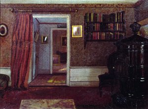 Der Salonofen, ca. 1900 von Arthur F. Davies