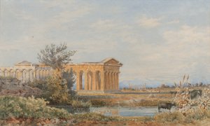 Die Tempel von Paestum, 1843-44 von Arthur Glennie