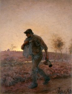 Der Pflüger kehrt müde nach Hause zurück von Arthur Hardwick Marsh