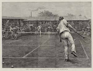 Das Lawn-Tennis-Meisterschaftsspiel in Wimbledon von Arthur Hopkins