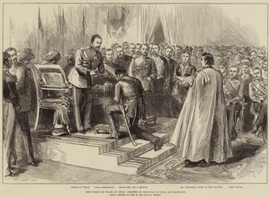 Der Prinz von Wales in Indien, Kapitel des Sterns von Indien in Allahabad von Arthur Hopkins