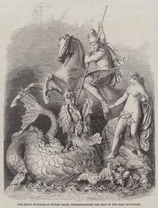 Der Südbrunnen in Witley Court, Worcestershire, Sitz des Earl of Dudley von Arthur Hopkins