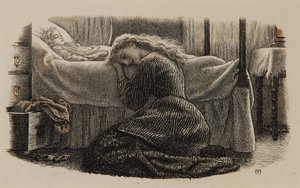 Der Tod des jüngsten Kindes, ca. 1865 von Arthur Hughes