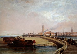 An den Docks: Calais von Arthur Joseph Meadows