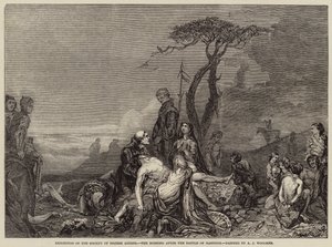 Der Morgen nach der Schlacht von Hastings von Arthur Joseph Woolmer