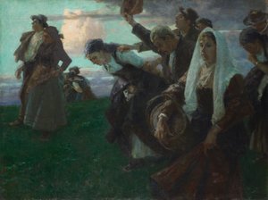 Heimkehr von der Kirchweih von Arthur Langhammer