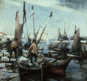 Hafenszene von Arthur MacDonald