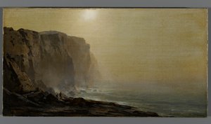 Nebliger Morgen, Küste von Maine, späte 1860er von Arthur Parton