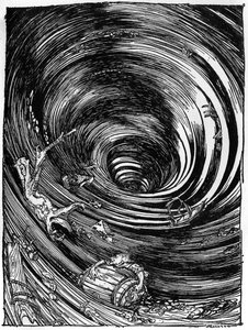 Hinab in den Maelstrom von Edgar Allan Poe von Arthur Rackham