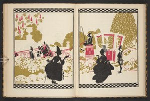 Aschenputtel geht zum Ball, Illustration aus Aschenputtel, nacherzählt von C.S. Evans und illustriert von Arthur Rackham