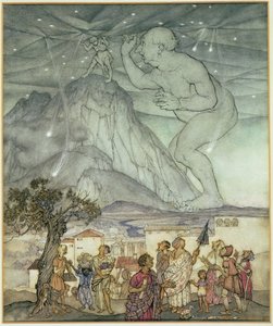 Herkules stützt den Himmel anstelle von Atlas
